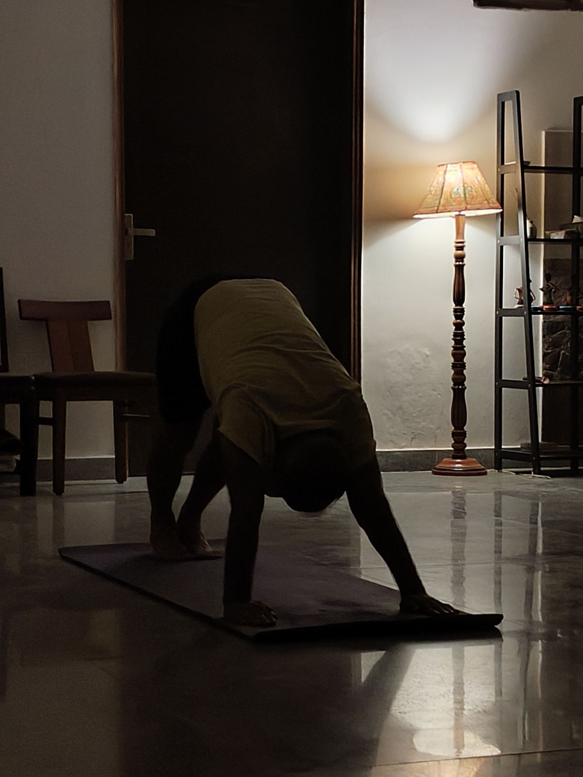 Online one-on-one yoga session